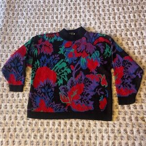 Colorful 80s artsy indie Sweater